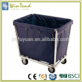 Best laundry trolley price, commercial metal laundry cart with wheels